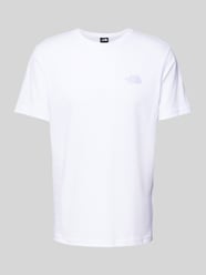 T-Shirt mit Label-Print von The North Face Weiß - 11