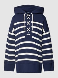 Hoodie mit Streifenmuster von Polo Ralph Lauren Blau - 38