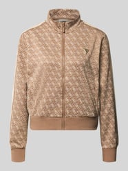 Regular Fit Sweatjacke mit Allover-Logo-Print von GUESS Activewear - 37