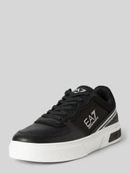 Sneaker mit Label-Print Modell 'SUMMER COURT' von EA7 Emporio Armani Schwarz - 48