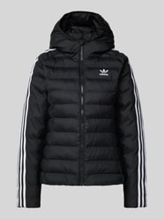 Slim Fit Steppjacke mit Label-Stitching von adidas Originals Schwarz - 12