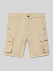 Regular Fit Cargoshorts mit Label-Badge von Mayoral Beige - 12