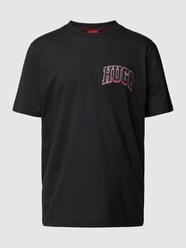 T-Shirt mit Label-Stitching Modell 'Dasko' von HUGO Schwarz - 40