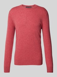 Gebreide pullover met ribboorden van Christian Berg Men Roze - 18