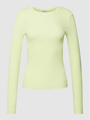 Shirt met lange mouwen en fijnrib van JAKE*S STUDIO WOMAN Geel - 32