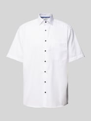 Comfort Fit Business-Hemd mit Kentkragen von Eterna Weiß - 3