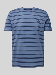 T-Shirt mit Label-Stitching von Christian Berg Men Blau - 35