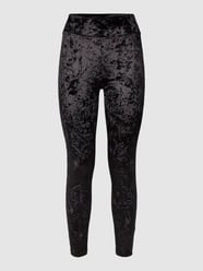 Leggings aus Samt von QS by s.Oliver Grau / Schwarz - 16
