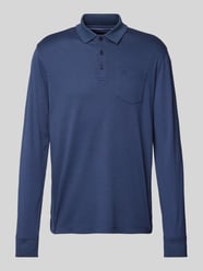 Poloshirt mit Brusttasche von bugatti Blau - 21