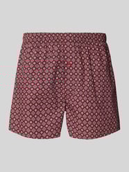 Boxershort met sierknoop van Hanro Bordeaux - 32