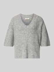 Sweter z dzianiny z szerokimi rękawami model ‘TACI’ od MOS MOSH - 29