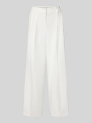 Wide Fit Stoffhose mit Bügelfalten von Christian Berg Woman Selection - 6