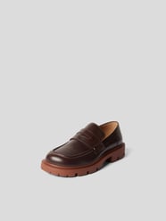Penny-Loafer mit Kontrastnähten von Maison Margiela Braun - 20
