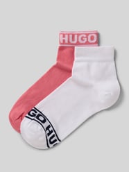 Socken aus Baumwoll-Mix mit Logo-Stitching im 2er-Pack von HUGO Pink - 16