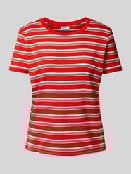 T-Shirt mit gerippten Abschlüssen von Jake*s Casual - 44