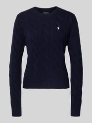 Gebreide pullover van een mix van katoen en kasjmier met kabelpatroon van Polo Ralph Lauren - 7