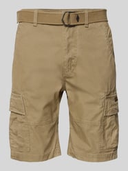 Regular Fit Cargoshorts mit Gürtel Modell 'Heavy' von Superdry Beige - 2