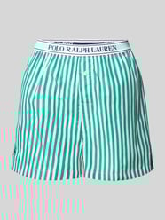 Regular fit korte pyjamabroek met elastische band met label van Polo Ralph Lauren - 10
