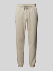 Regular fit sweatpants met labelstitching van Under Armour Grijs / zwart - 36