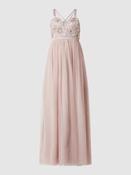 Abendkleid mit Blüten-Applikationen  von Jake*s Cocktail Rosa - 14