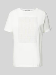 T-Shirt mit Statement-Print von comma Weiß - 8