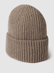 Beanie met brede omslag, model 'Mika' van Unio Bruin - 25