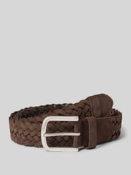 Riem van leer in vlechtlook model 'Vancouver' van MONTI - 31