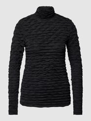 Longsleeve in Crinkle-Optik Modell 'NANCY' von Selected Femme Schwarz - 47