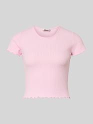 Slim Fit T-Shirt mit Viskose-Anteil Modell 'EMMA' von ONLY Pink - 19