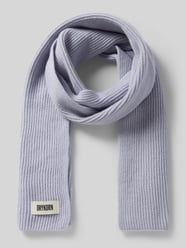 Sjaal van scheerwol met labeldetail, model 'CRONICA' van Drykorn - 8