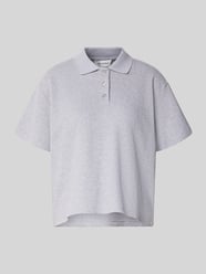 Relaxed Fit Poloshirt mit Strukturmuster Modell 'Noa' von OH APRIL - 31