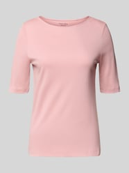 T-Shirt mit U-Boot-Ausschnitt von Christian Berg Woman Pink - 14