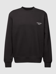 Sweatshirt mit Label-Print auf der Rückseite von Calvin Klein Jeans Schwarz - 19