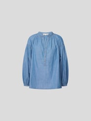 Jeansbluse mit kurzer Knopfleiste von Vanessa Bruno Blau - 7