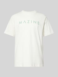T-Shirt mit Label-Print Modell 'Hurry' von Mazine Beige - 34