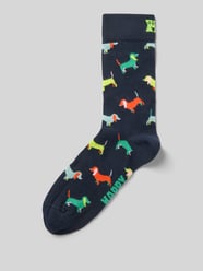 Socken mit Motiv-Stitching Modell 'Puppy Love' von Happy Socks - 42