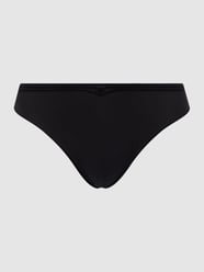 String mit Stretch-Anteil  von Wolford Grau / Schwarz - 18