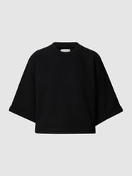 Bluza o kroju oversized z lamowanymi szwami od Marc O'Polo Czarny - 10