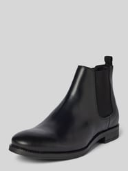 Chelsea Boots aus Leder Modell 'WARGO' von Jack & Jones Schwarz - 37