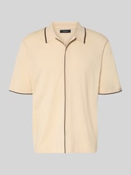 Regular Fit Freizeithemd in Strick-Optik Modell 'Apolo' von Matinique Beige - 23