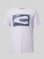 T-Shirt mit Label-Print von camel active Lila - 34