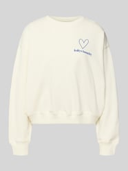 Sweatshirt met labelprint, model 'Sydney' van LOLLYS LAUNDRY - 4