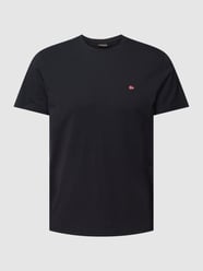 T-Shirt mit Logo-Stitching Modell 'SALIS' von Napapijri Schwarz - 44