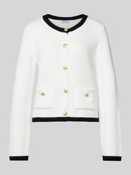 Kardigan o kroju slim fit z domieszką wełny od MORE & MORE - 11