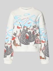 Oversized Sweatshirt mit gerippten Abschlüssen von Jake*s Casual - 35