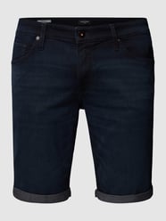 PLUS SIZE Straight Fit Jeansshorts mit fixierten Beinumschlägen von Jack & Jones Plus Blau - 40