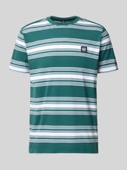 T-Shirt mit Label-Patch und Rundhalsausschnitt von LERROS - 14