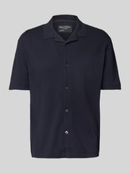 Regular Fit Poloshirt aus Baumwoll-Leinen-Mix von Marc O'Polo - 34