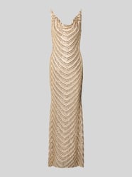 Abendkleid mit Paillettenbesatz von Lipsy Gold - 28