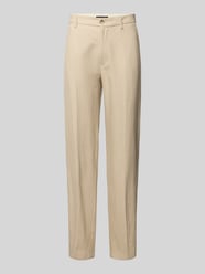 Regular Fit Hose aus Leinen-Viskose-Mix Modell 'BUNKRIS' von Marc O'Polo Beige - 8